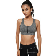 High Impact Work out Yoga Bra High Quality Gym Fitness Front Zip Sports Yoga Bra